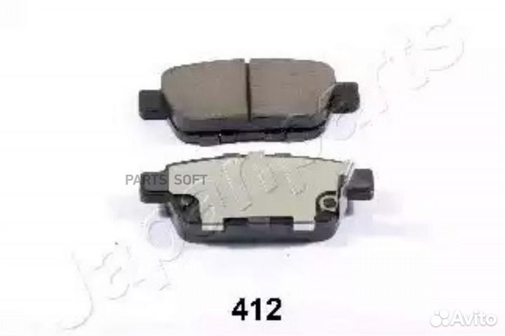 Japanparts PP-412AF Колодки тормозные задние