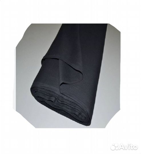 Ткань Тюк Черная Подкладочная Плотная Не как марля