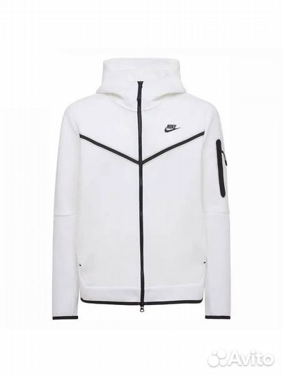 Nike Tech белая зип худи (Арт.72142)