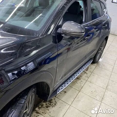 Пороги подножки на Hyundai Tucson