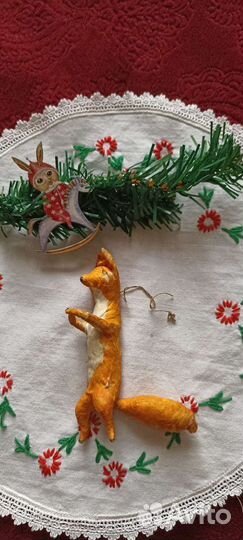 Ёлочные ватные игрушки СССР