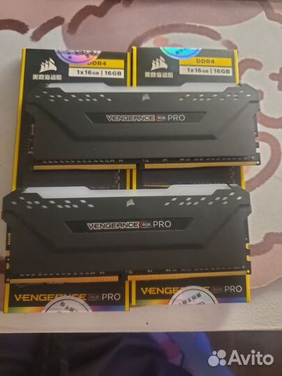 Озу ddr4 Corsair 32gb Vengeance RGB PRO 3600mhz