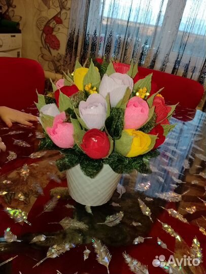 Искусственные цветы букеты