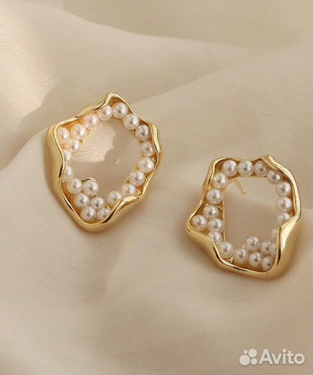 Серьги с жемчугом.Mercado Libre.Испания