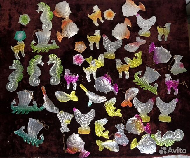 Ёлочные игрушки Картонаж,Пенопласт СССР