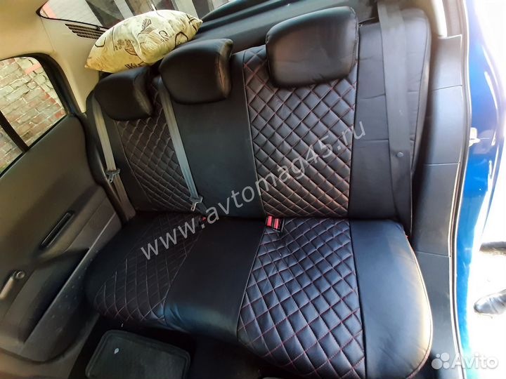 Авточехлы Renault Megane 2 экокожа ромб