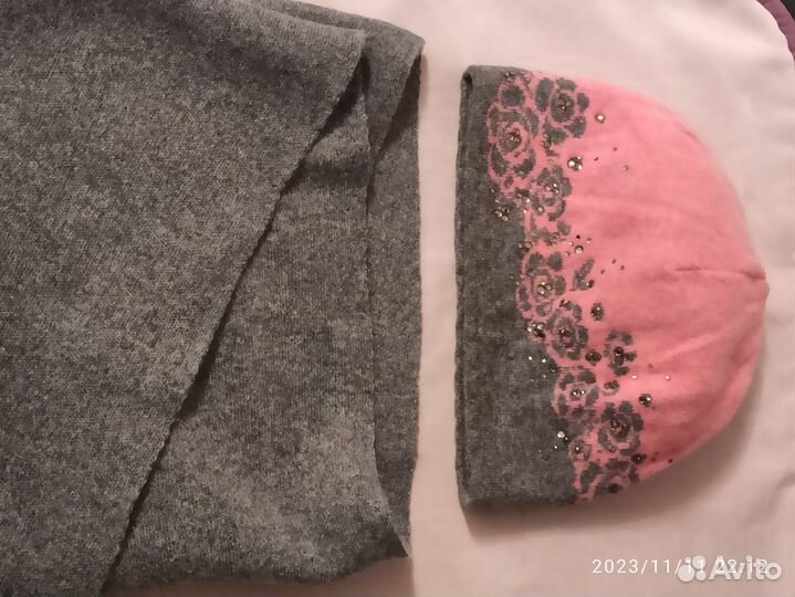 Шапка и шарф женские