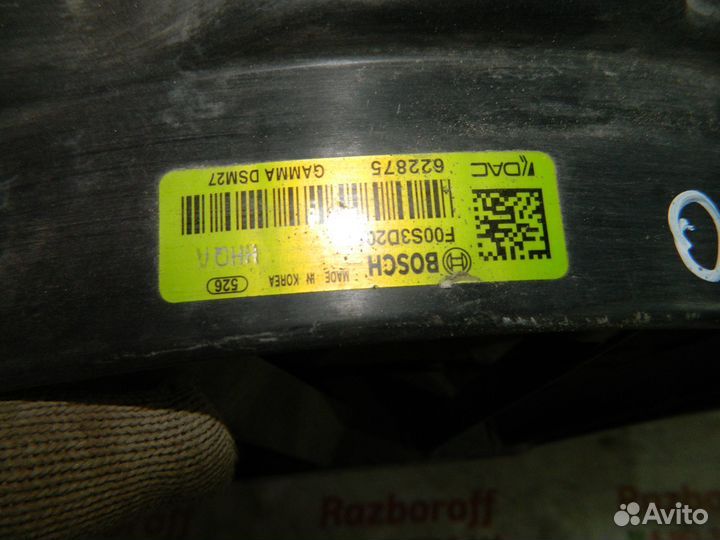 Диффузор вентилятора Chevrolet Aveo T300 с 2011 го