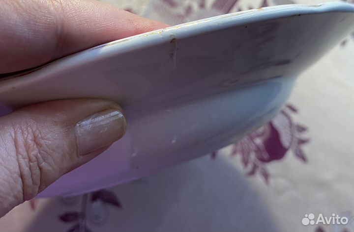 Тарелка фарфоровая не частая М.С.Кузнецов