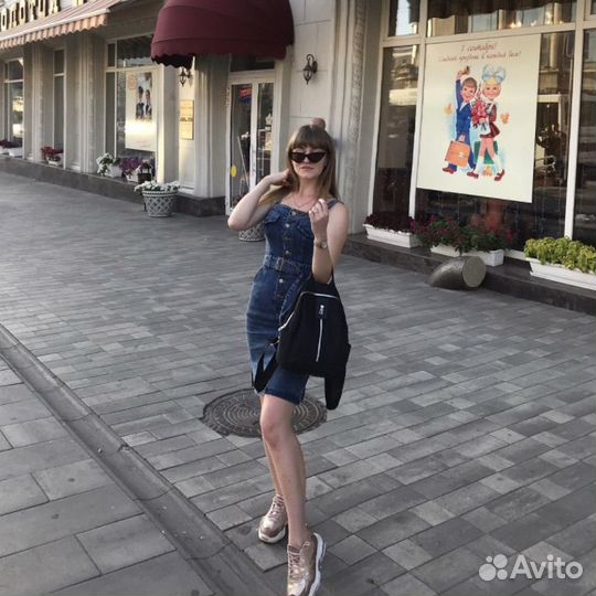 Джинсовое платье