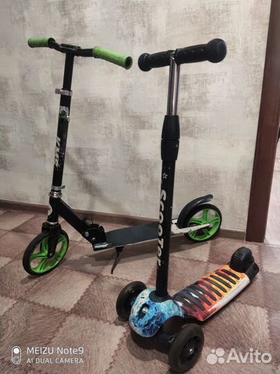 Самокат детский двухколесный бу