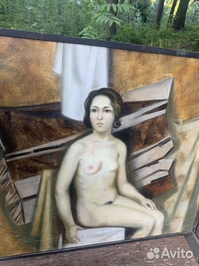 Обнаженная, масло, холст 90е г