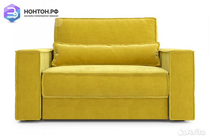 Кресло тик-так Сохо горчичное