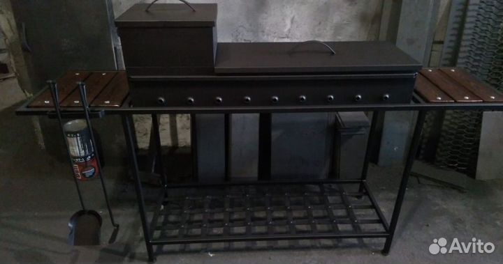 Мангал с крышкой сталь 4 мм