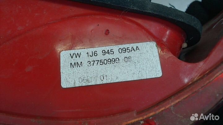 Фонарь (задний) Volkswagen Golf 4, 2001