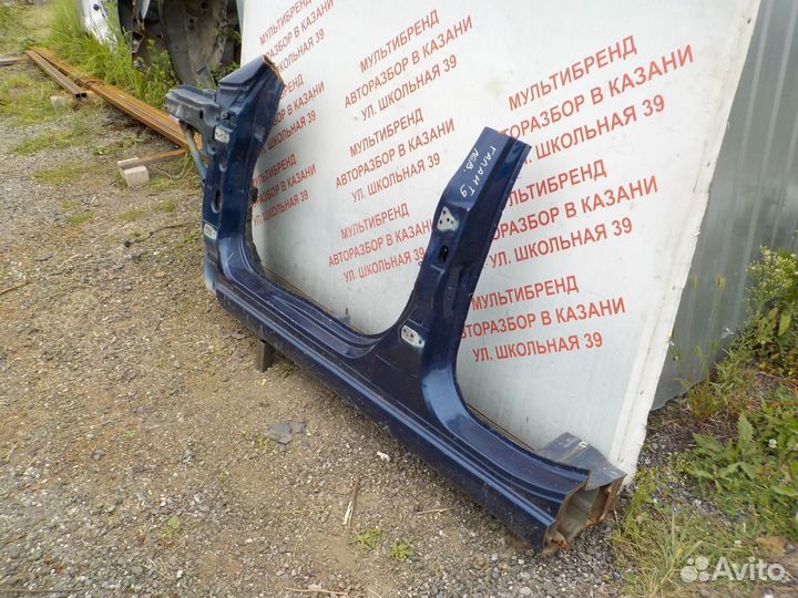 Порог левый со стойками кузова Митсубиси Галант 9