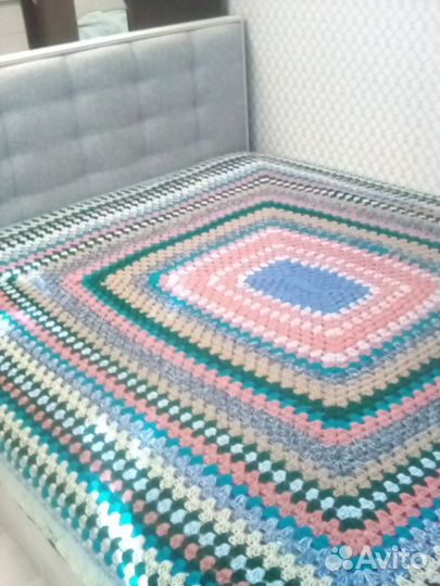 Плед вязаный