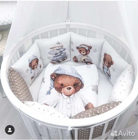 Бортики в детскую кроватку