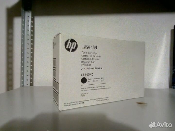 Оригинальный картридж hp CE505X/XC № 05X чёрный