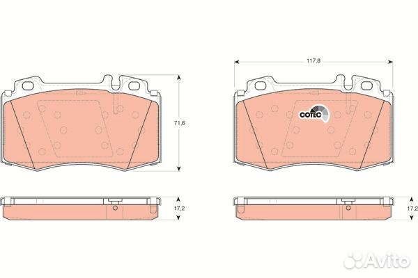 Колодки тормозные дисковые передние-358139