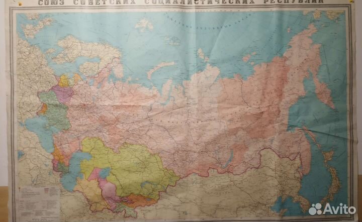 Карта СССР