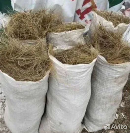 Сено в мешках