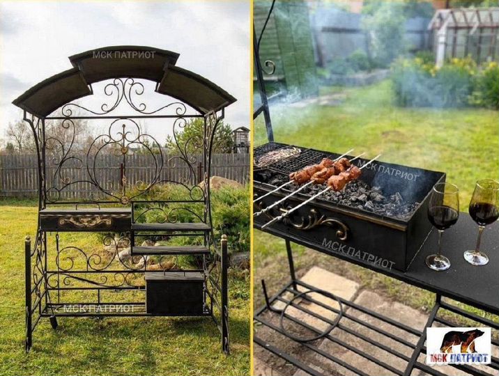 Мангал с крышей