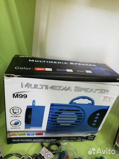 Радиоприемник-колонка FM, microSD, AUX, Bluetooth