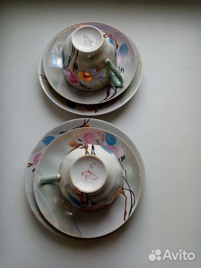 Чашка с блюдцем дулево