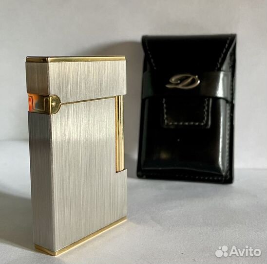 Зажигалка Dupont ligne 2 Matte Palladium & Gold
