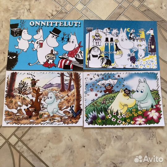 Набор открыток Муми-тролли 19 штук
