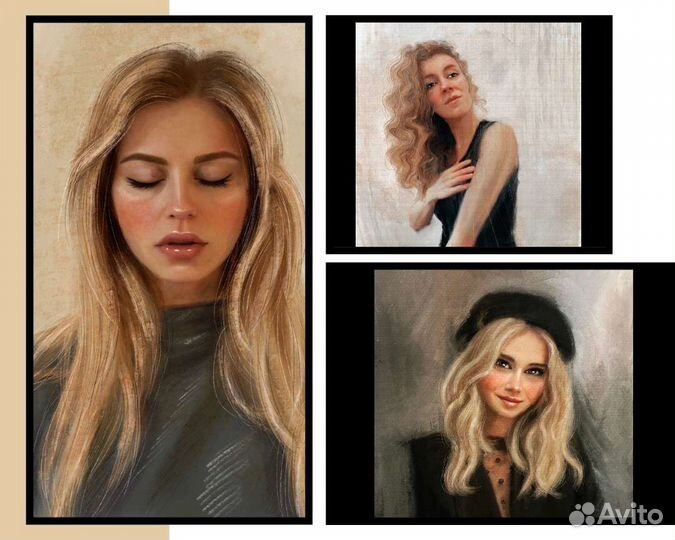 Портрет по фото арт аватарка картина в подарок