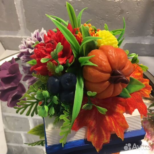 Мыло ручной работы. Букет цветов из мыла