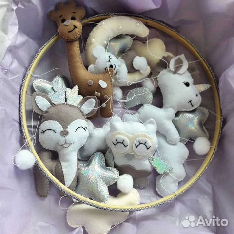 Мобиль на кроватку ручная работа