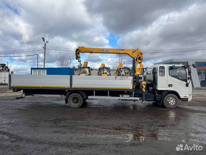 Бортовой грузовик JAC N90 с КМУ XCMG, 2023