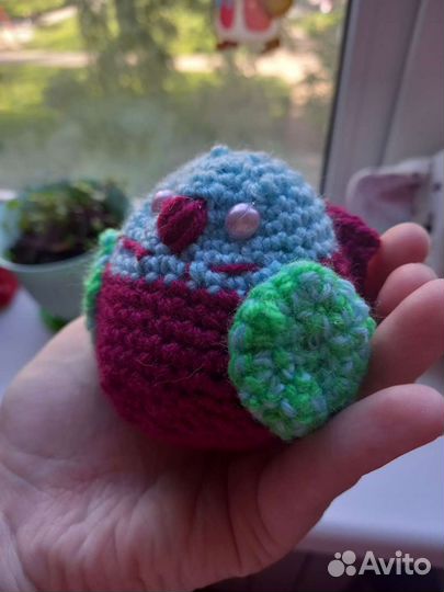 Попугайчик ручная работа