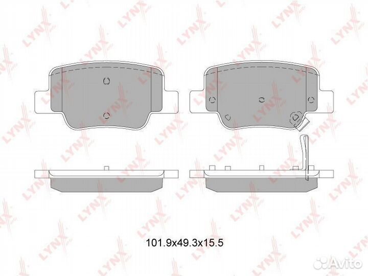 Колодки тормозные зад toyota verso (AUR2, ZGR ) 09