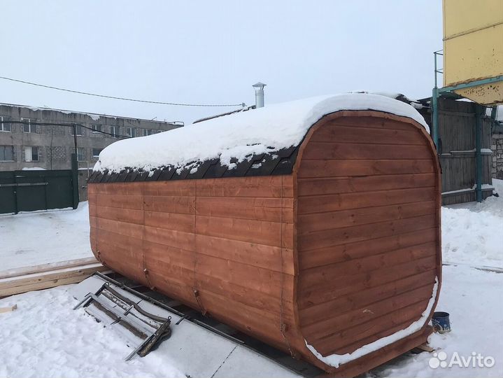 Баня-бочка квадро с доставкой