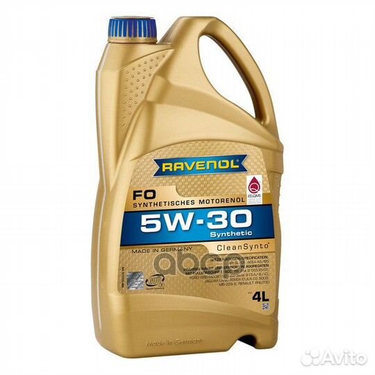 Масло моторное Ravenol FO 5W-30 CF/SL A5/B5 син