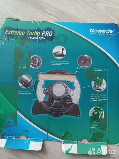 Игровой руль с педалями и коробкой передач