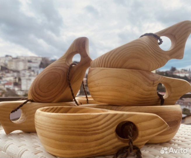 Деревянная кружка Кукса