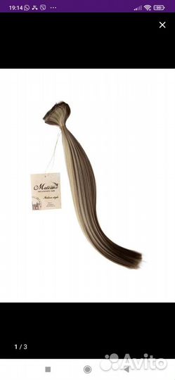 Волосы на заколках