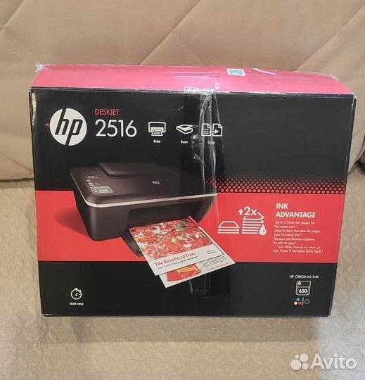 Струйное мфу HP Deskjet Ink Advantage 2516 новый