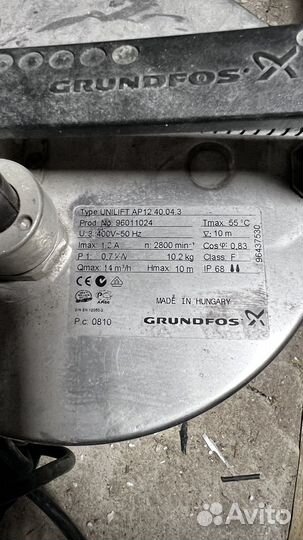 Дренажный насос grundfos unilift AP 12.40,04.3