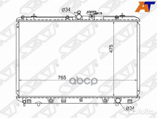 Радиатор Toyota Highlander 07-13 / Kluger V 07