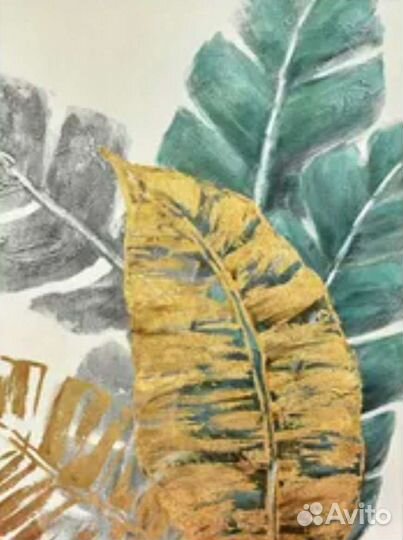 Интерьерная картина с поталью