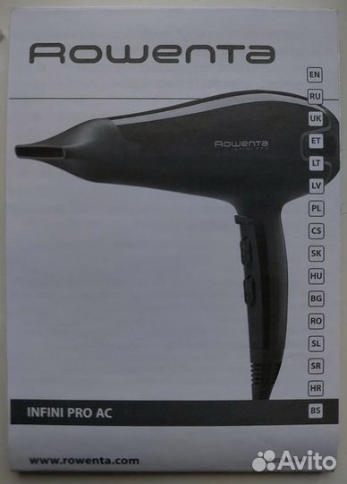 Фен для,волос Rowenta Infini pro ac