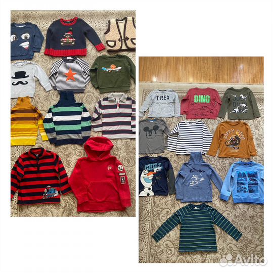 Джемперы и лонгсливы на мальчика