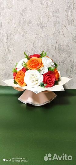 Цветы ручной работы,Букеты-светильник