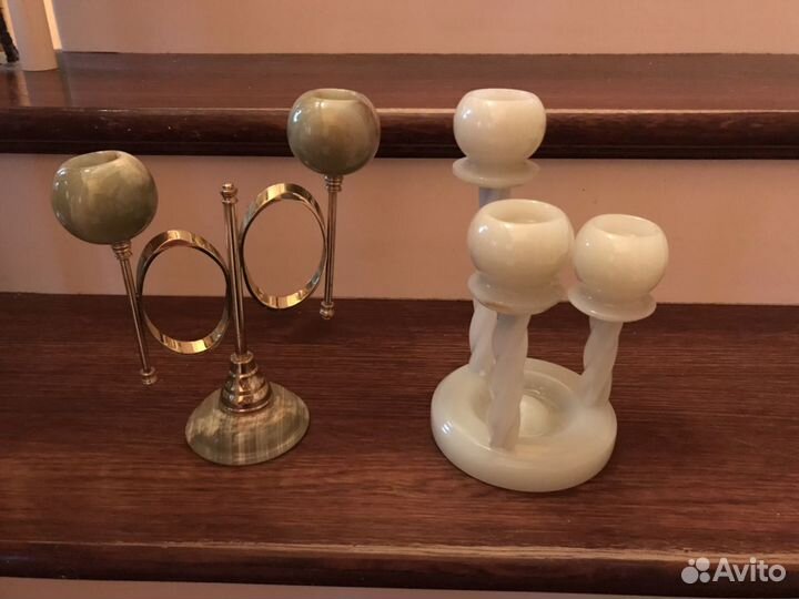 Подсвечники из оникса
